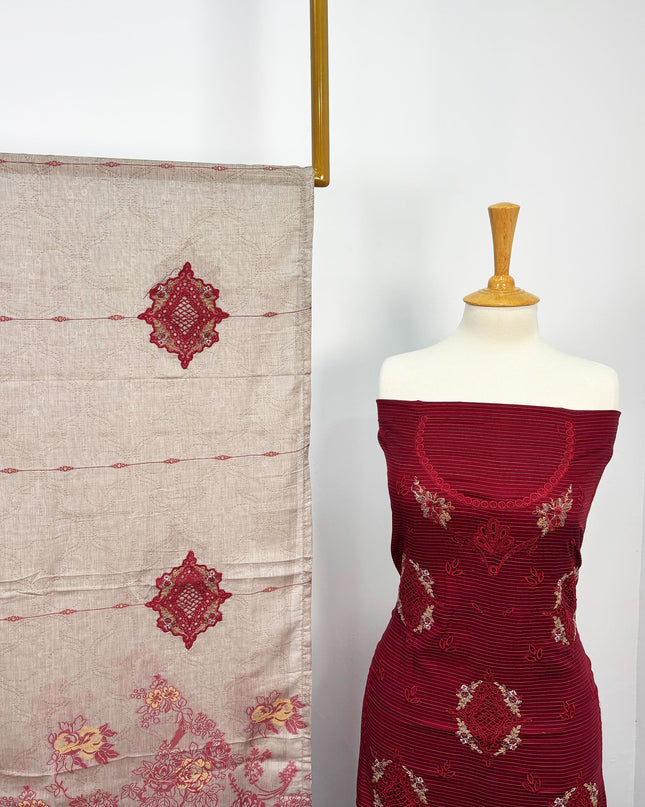 Fancy Embroidered Lawn Full Jaal Work