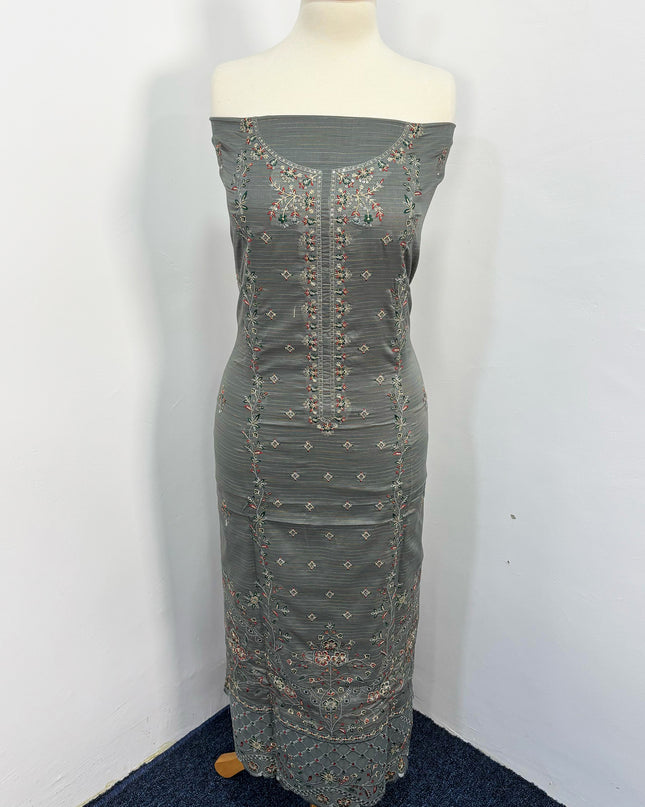 Fancy Embroidered Lawn With Chikankari Work & Banarasi Dupatta