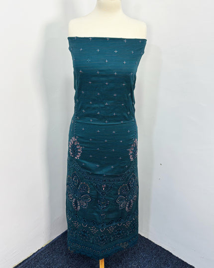 Fancy Embroidered Lawn With Lawn Banarasi Dupatta