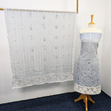 Load image into Gallery viewer, Fancy Chikankari Lawn With Chiffon Dupatta 3pc Unstitched
