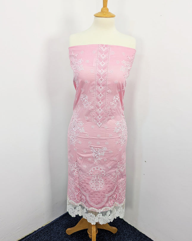 Fancy Chikankari Lawn With Chiffon Dupatta 3pc Unstitched