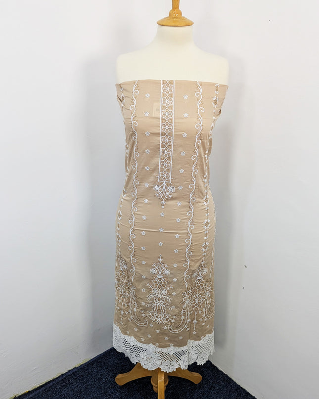 Fancy Chikankari Lawn With Chiffon Dupatta 3pc Unstitched