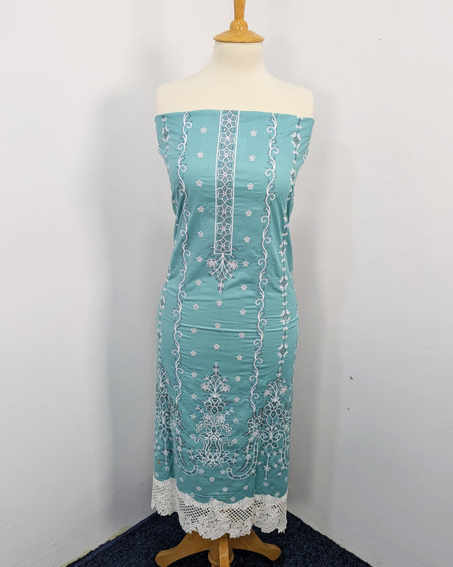 Fancy Chikankari Lawn With Chiffon Dupatta 3pc Unstitched