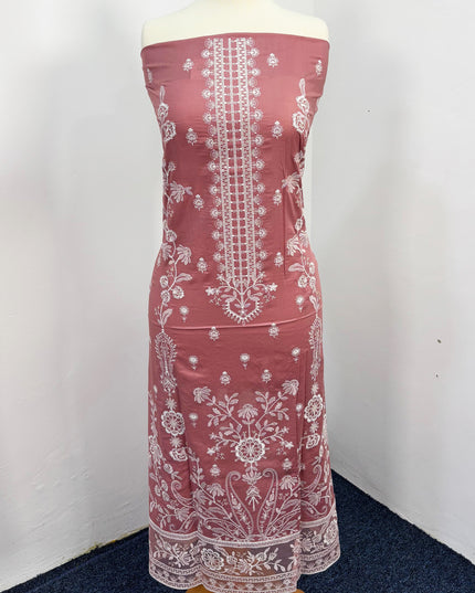 Fancy Lawn With Chiffon Dupatta 3pc Unstitched