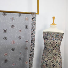 Load image into Gallery viewer, Fancy Embroidered Turkish Net Cut Dana
