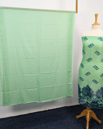 Fancy Chikankari Lawn With Chiffon Dupatta 3piece suit