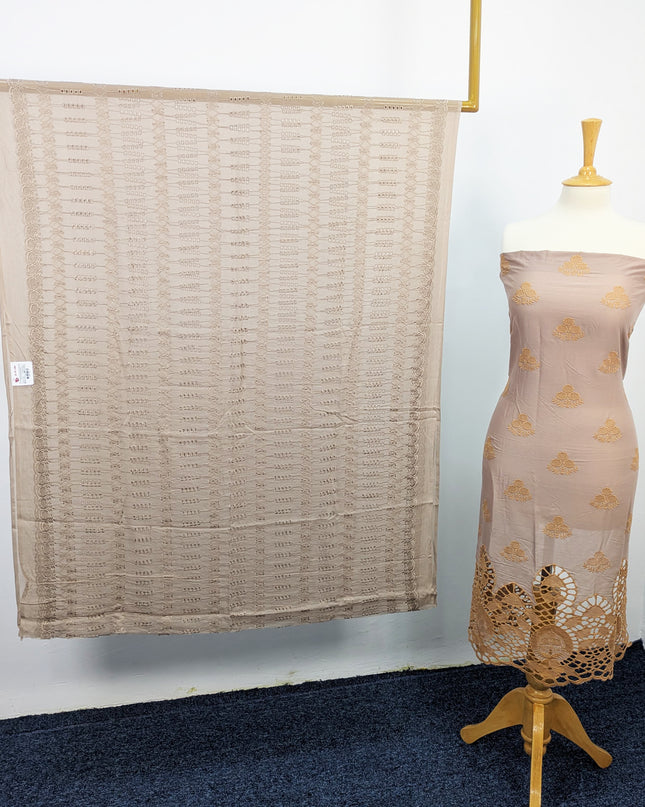 Fancy Chikankari Lawn With Chiffon Dupatta  3piece suit