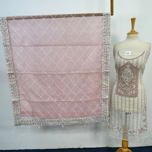 Fancy Embroidered Net 2PC Unstitched