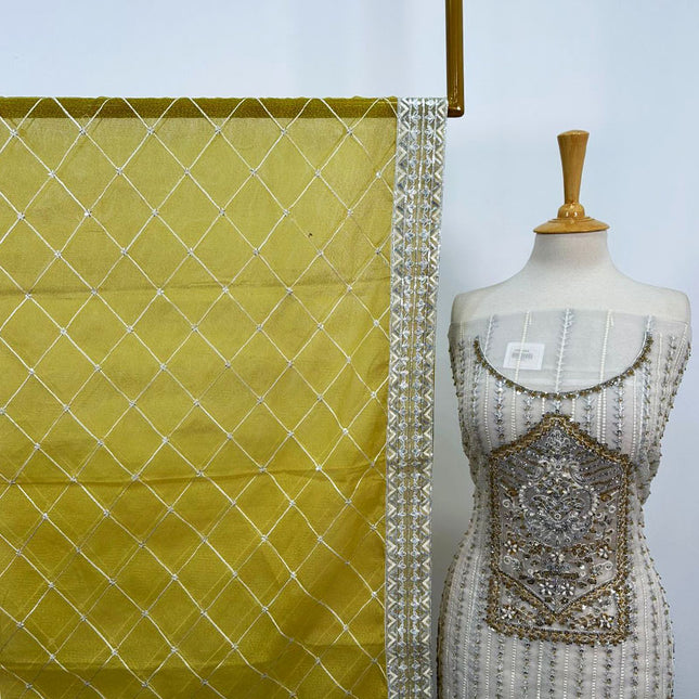 Fancy Embroidered Net 2PC Unstitched