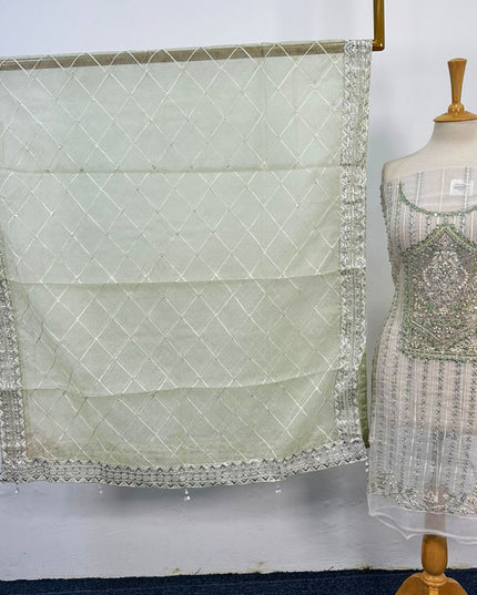 Fancy Embroidered Net 2PC Unstitched