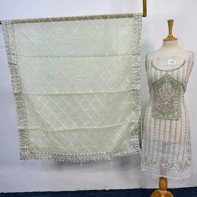 Fancy Embroidered Net 2PC Unstitched