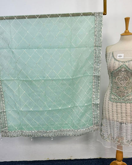 Fancy Embroidered Net 2PC Unstitched
