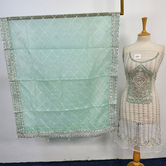 Fancy Embroidered Net 2PC Unstitched