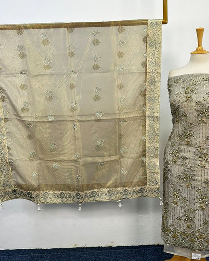 Premium Embroidered Net 2PC Unstitched