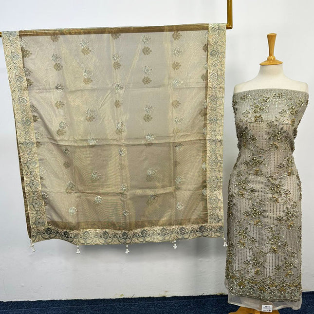 Premium Embroidered Net 2PC Unstitched