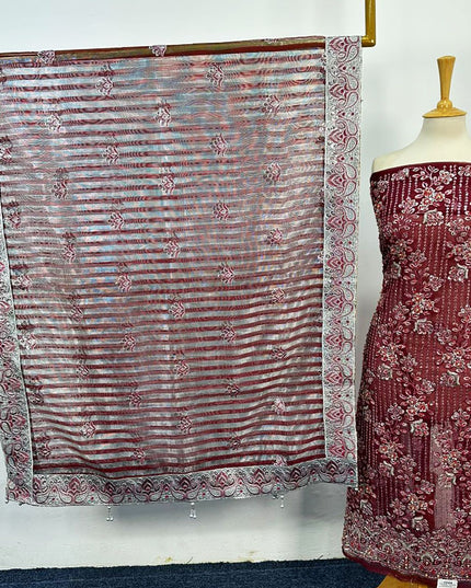 Premium Embroidered Net 2PC Unstitched