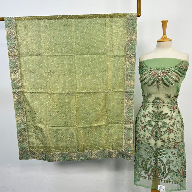 Luxury Embroidered Net 2PC Unstitched