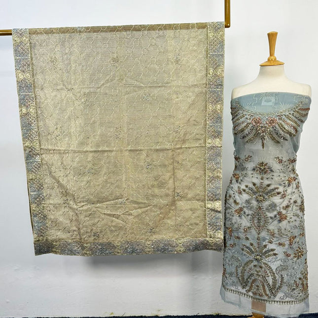 Luxury Embroidered Net 2PC Unstitched