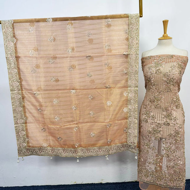 Premium Embroidered Net 2PC Unstitched