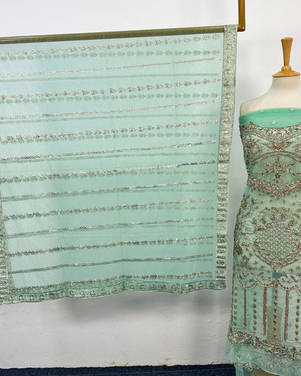 Fancy Embroidered Net 2PC Unstitched