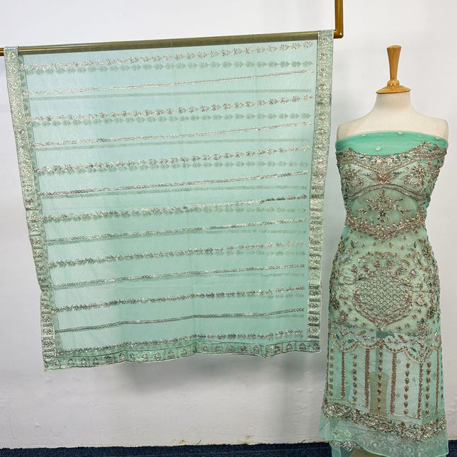 Fancy Embroidered Net 2PC Unstitched