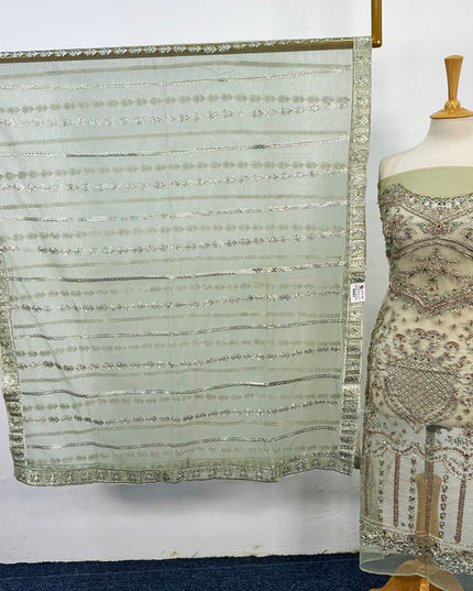 Fancy Embroidered Net 2PC Unstitched