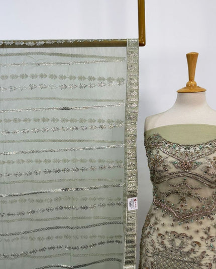 Fancy Embroidered Net 2PC Unstitched