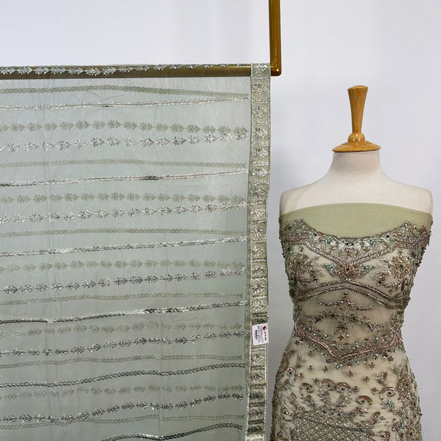 Fancy Embroidered Net 2PC Unstitched