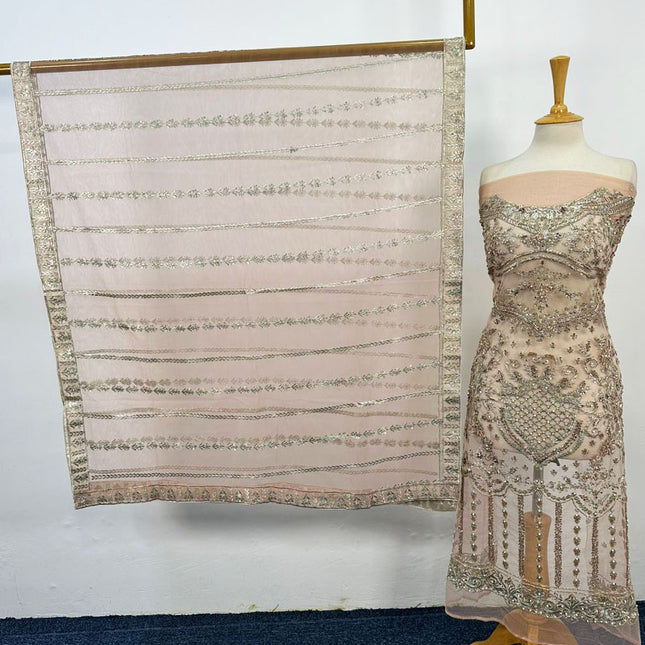 Fancy Embroidered Net 2PC Unstitched