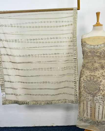 Fancy Embroidered Net 2PC Unstitched