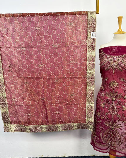 Luxury Embroidered Net 2PC Unstitched