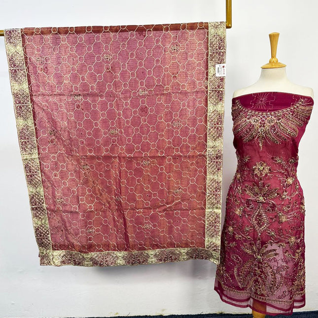 Luxury Embroidered Net 2PC Unstitched