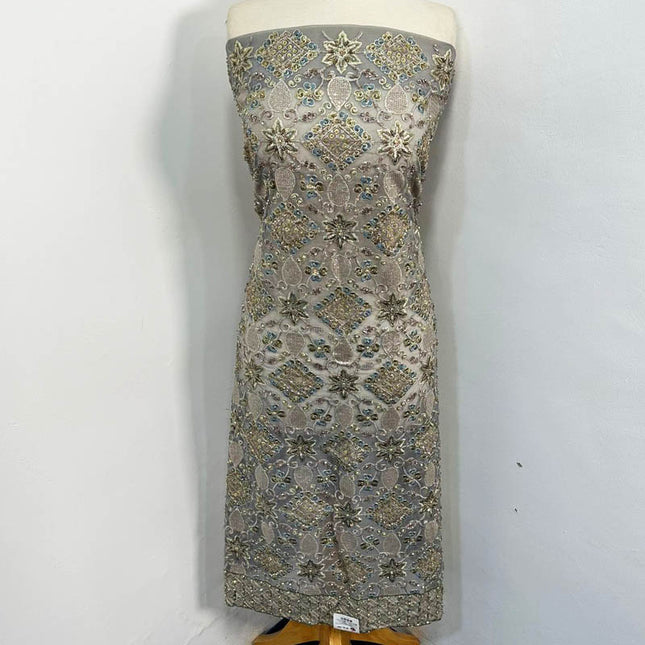 Premium Organza with Crinkle Chiffon Dupatta 2PC