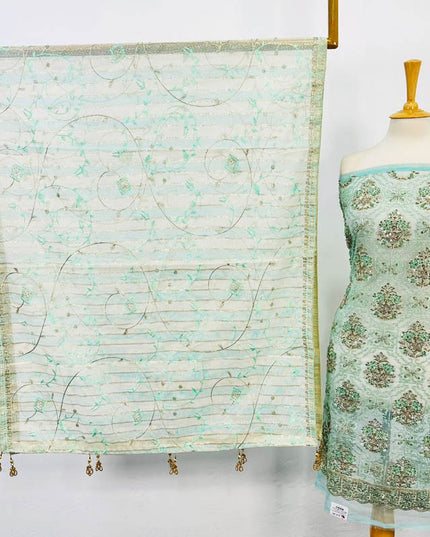 Embroidered Organza with Masuri Dupatta 2PC Unstitched