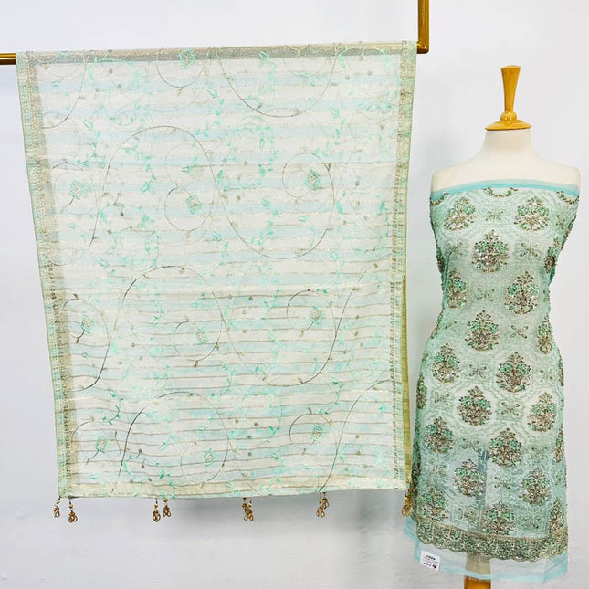 Embroidered Organza with Masuri Dupatta 2PC Unstitched