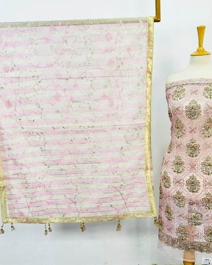 Embroidered Organza with Masuri Dupatta 2PC Unstitched