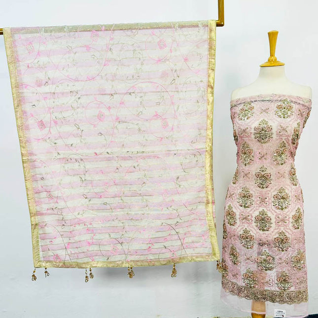 Embroidered Organza with Masuri Dupatta 2PC Unstitched