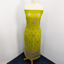 Load image into Gallery viewer, Fancy Embroidered Chiffon With Multi Color Tilla Work
