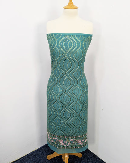 Embroidered Chiffon With Chikankari Work