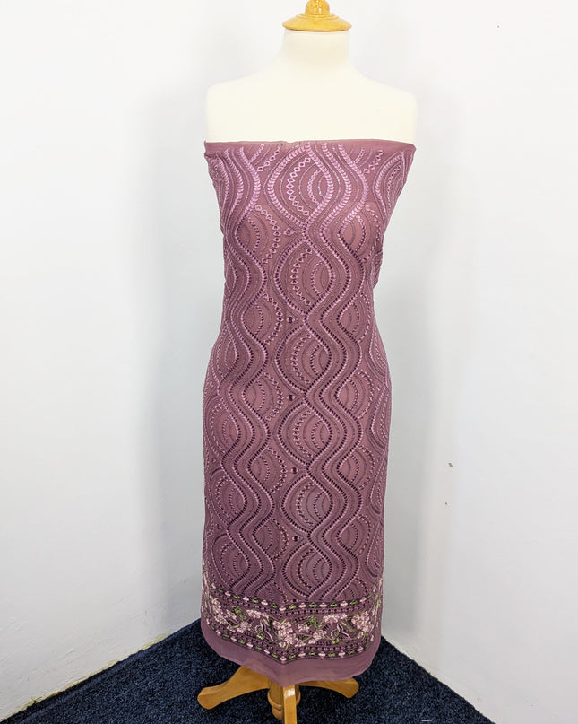 Embroidered Chiffon With Chikankari Work