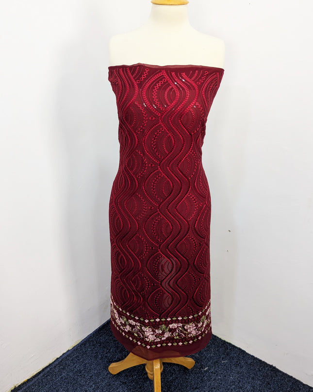 Embroidered Chiffon With Chikankari Work