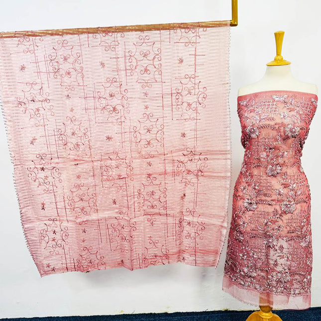 Fancy Organza with Zari + Stone Work 2PC Unstitched