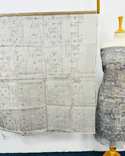 Fancy Organza with Zari + Stone Work 2PC Unstitched