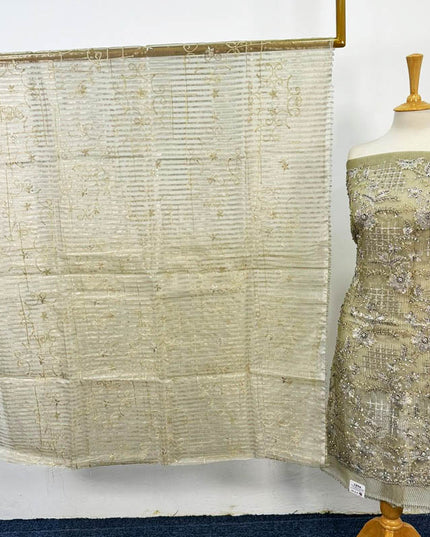 Fancy Organza with Zari + Stone Work 2PC Unstitched