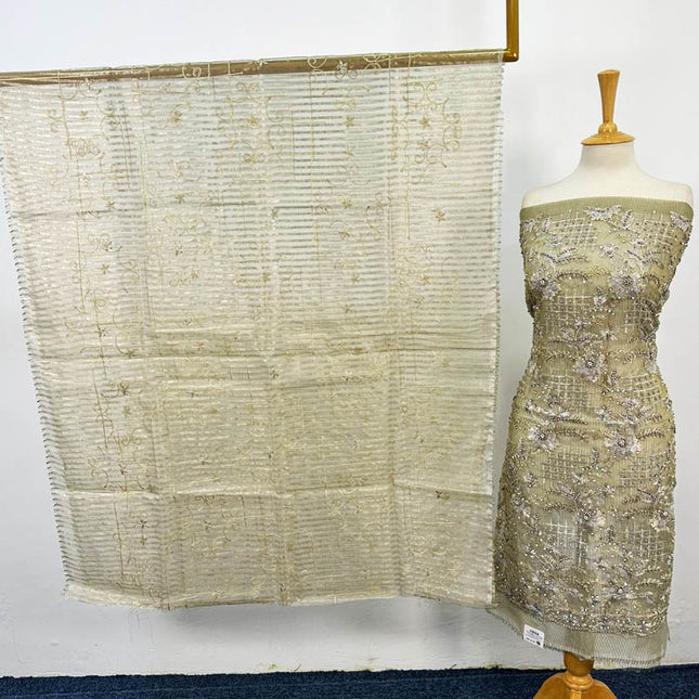 Fancy Organza with Zari + Stone Work 2PC Unstitched