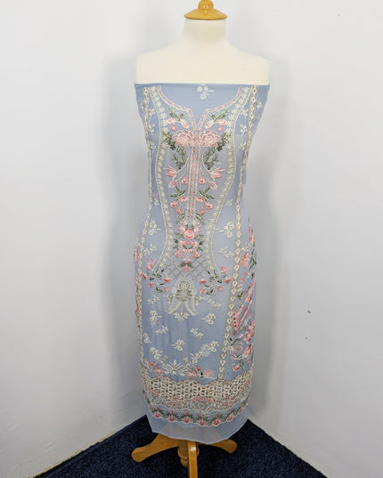 Embroidered Chiffon With Chikankari Work