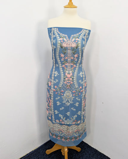 Embroidered Chiffon With Chikankari Work