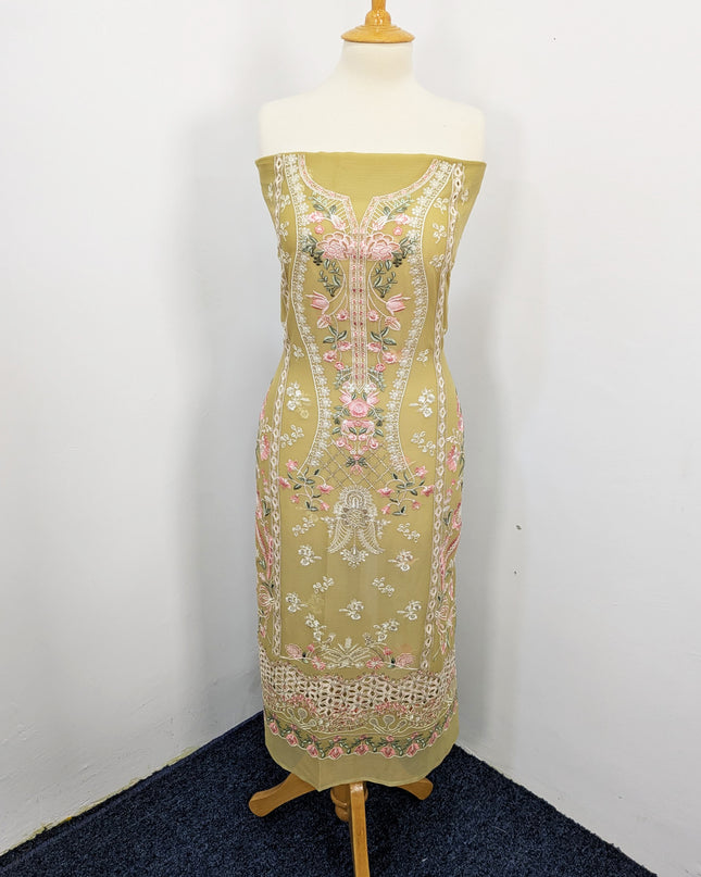 Embroidered Chiffon With Chikankari Work