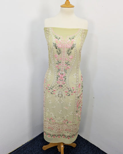 Embroidered Chiffon With Chikankari Work