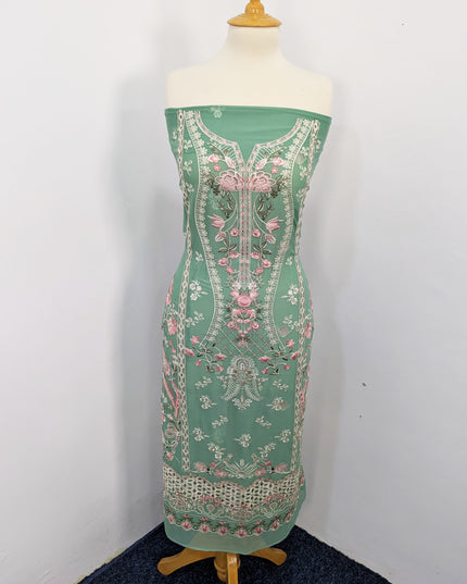 Embroidered Chiffon With Chikankari Work